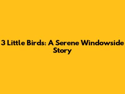 3 Little Birds: A Serene Windowside Story
