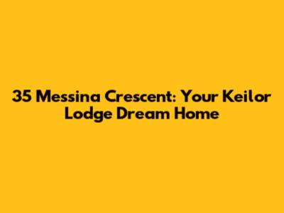 35 Messina Crescent: Your Keilor Lodge Dream Home