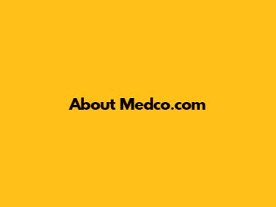 About Medco.com