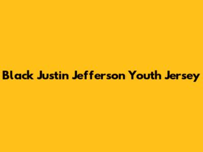 Black Justin Jefferson Youth Jersey