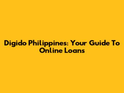 Digido Philippines: Your Guide To Online Loans