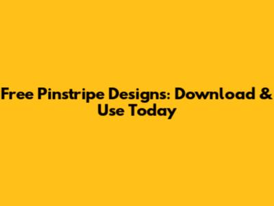 Free Pinstripe Designs: Download & Use Today