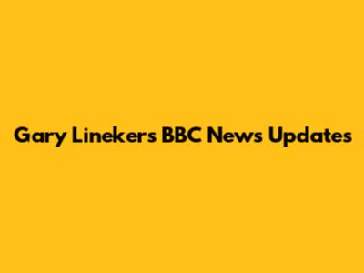 Gary Lineker's BBC News Updates