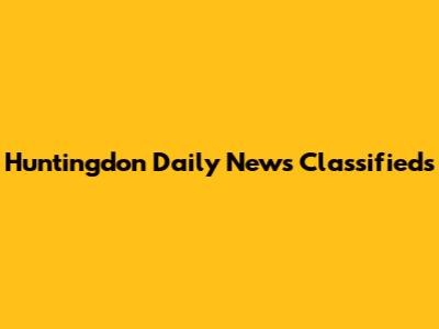 Huntingdon Daily News Classifieds