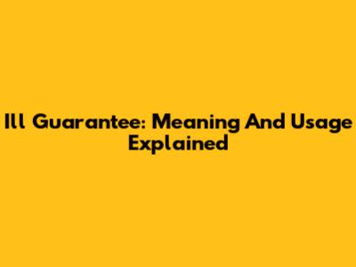 I'll Guarantee: Meaning And Usage Explained