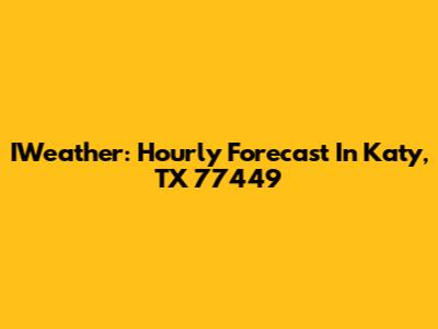 IWeather: Hourly Forecast In Katy, TX 77449