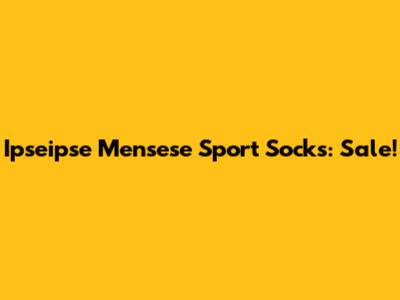 Ipseipse Mensese Sport Socks: Sale!