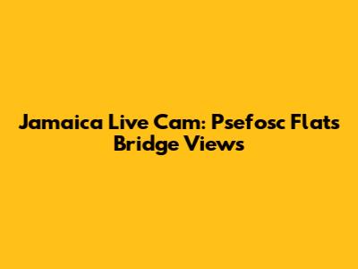 Jamaica Live Cam: Psefosc Flats Bridge Views