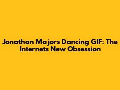 Jonathan Majors Dancing GIF: The Internet's New Obsession