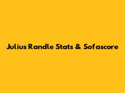 Julius Randle Stats & Sofascore