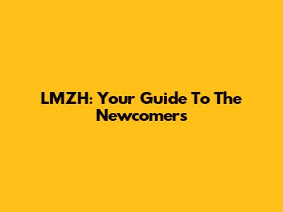 LMZH: Your Guide To The Newcomers