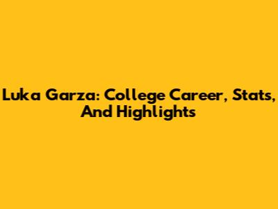 Luka Garza: College Career, Stats, And Highlights