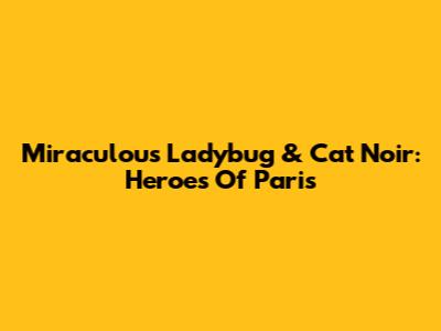 Miraculous Ladybug & Cat Noir: Heroes Of Paris