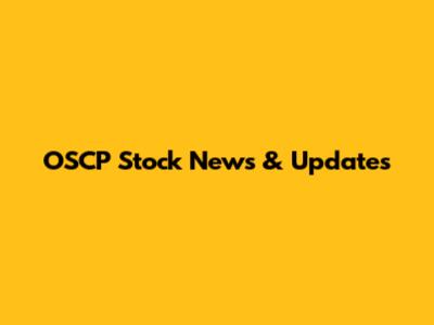 OSCP Stock News & Updates