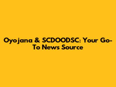 Oyojana & SCDOODSC: Your Go-To News Source