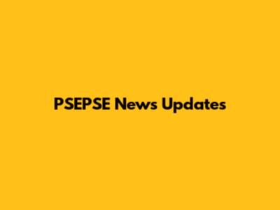 PSEPSE News Updates