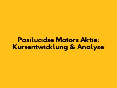 Pasilucidse Motors Aktie: Kursentwicklung & Analyse