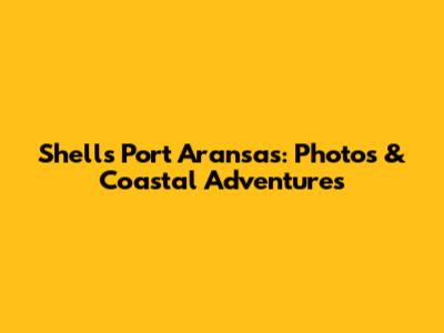 Shell's Port Aransas: Photos & Coastal Adventures