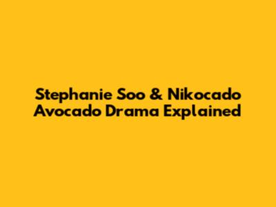 Stephanie Soo & Nikocado Avocado Drama Explained