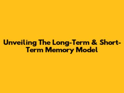 Unveiling The Long-Term & Short-Term Memory Model